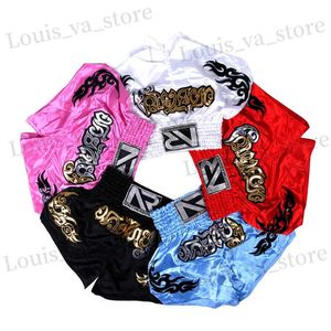 Shorts pour hommes adultes et enfants boxe pantalon lâche thai boxing short ventilation mma formation pantalon combat de combat