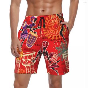 Shorts pour hommes Culture africaine Gym Mode d'été Coloré Running Surf Board Pantalon court Hommes Séchage rapide Y2K Imprimé Plus Taille Maillot de bain