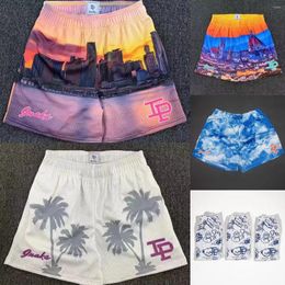 Heren shorts American Fashion Sports Fitness Casual Basketball Running Snel droog maar knie kwart enthousiastelingen