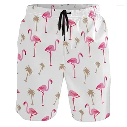 Short masculin Animal chien flamanto canard 3d imprimer plage hommes enfants semestres de nage de natation rapide.