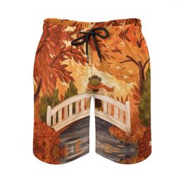 Pantalones cortos de hombre Anime Beach Forlorn Frog en otoño sueltos elásticos Vintage masculino Casual cordón ajustable transpirable Quic