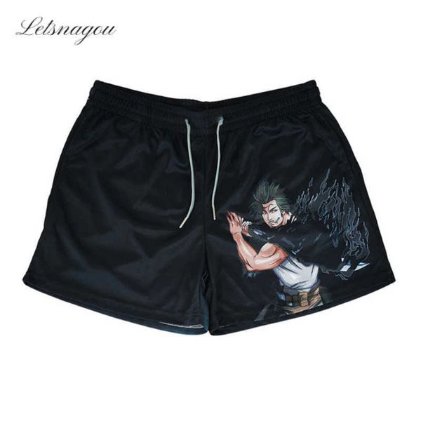 Shorts pour hommes Anime Black Clover Shorts Classic Gym Basketball Workout Mesh Shorts Summer Casual Shorts Summer Swimming Shorts J230503
