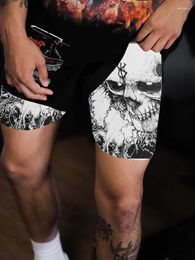 Heren shorts anime gym mannen vrouwen berserk manga 3d print 2 in 1 per