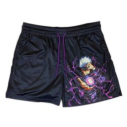 Pantaloncini da uomo Anime Jujutsu Kaisen Pantaloncini da uomo Sport Abbigliamento casual Allenamento fitness Corsa Pantaloncini ad asciugatura rapida Mens Gym Trai251x