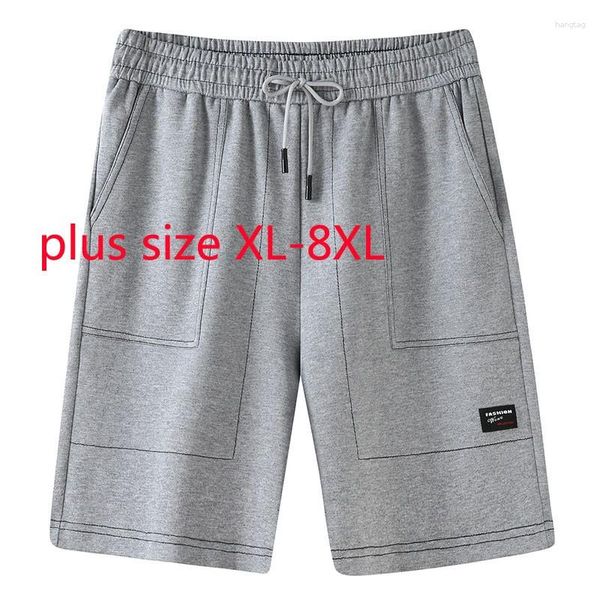 Shorts pour hommes arrivée mode Super grand été hommes tricoté décontracté taille élastique ample grande taille XL 2XL 3XL 4XL 5XL 6XL 7XL 8XL