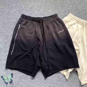 Shorts pour hommes ASKYURSELF Shorts vierges hommes femmes poche à glissière brodée demander un pantalon court T220825