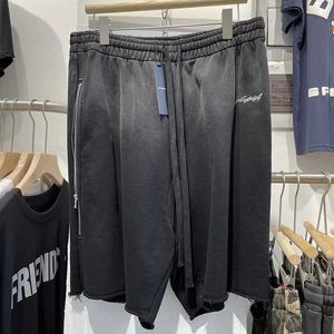 Herenshorts Askyurself Herenshorts Street Fashion Trekkoord Kwastje Gewassen Vintage High Street Casual rechte shorts Beste kwaliteit J240319