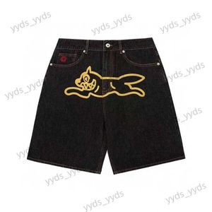 Shorts pour hommes Baggy pantalons courts hommes Y2K Harajuku Denim Shorts femmes Hip Hop Punk Streetwear été américain Jorts Shorts vêtements de rue 2023 T240124