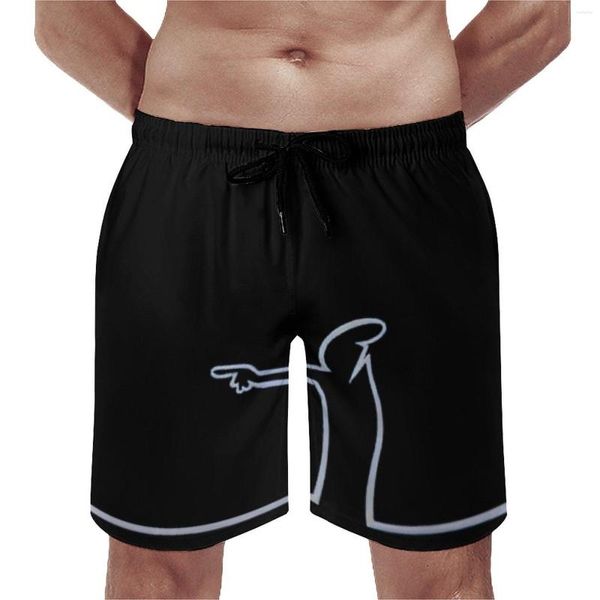 Pantalones cortos para hombre Balum La Linea 11 Beach Sea Transpirable de secado rápido Creative Summer Willful Cordón ajustable Loose Stretch Runnin