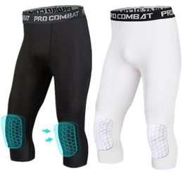 Pantalones cortos para hombres Capa base Rodilleras Pantalones recortados Entrenamiento de compresión ajustado Fitness Correr Baloncesto Fútbol Deportes Pantalones ajustados 230822