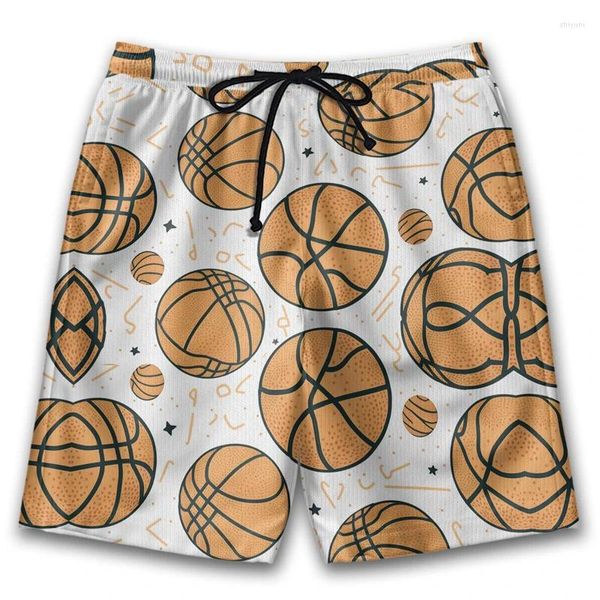 Short masculin Basketball 3d imprimement plage ball sport pantalon court pour hommes vêtements de mode jersey boy tunks bermudas mâle pantalon