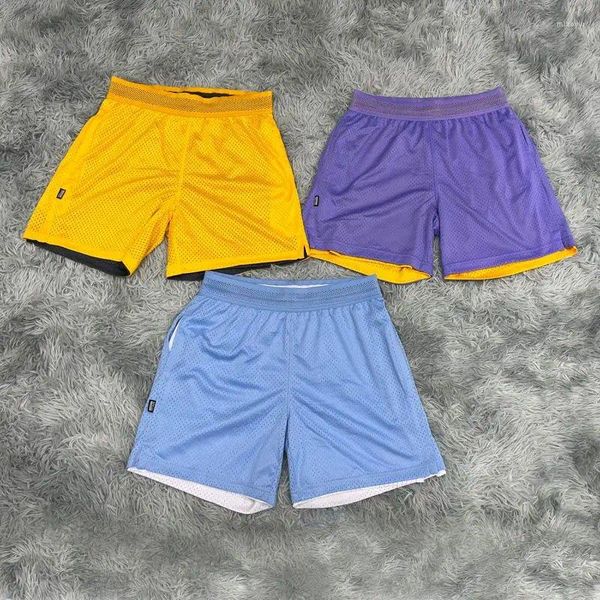 Shorts masculins Basketball Mesh double face portant des sports lâches à double couche