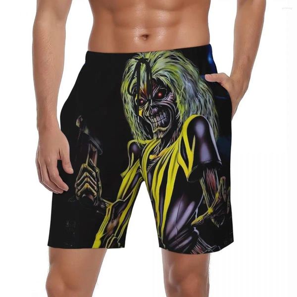 Shorts para hombres Traje de baño clásico Classic Gothic Horror Sablo 3D Fun Fun Fashion Fashion Mols Males Sports Rapid Dry Swim Trunks