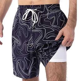 Shorts pour hommes shorts pour hommes short pour hommes avec tissu à double couche utilisée pour les shorts 8xl de grande taille de grande taille J240426