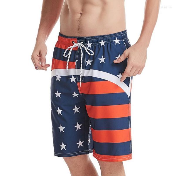 Shorts pour hommes plage pour hommes motif de drapeau National impression vêtements hawaïens décontractés vêtements de vacances grands et grands 2023 hommes Drak22