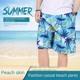 Heren shorts strandbroek groot formaat snel drogende losse dunne sectie vijfpunts sport sporten casual bloemen Amazon-stijl