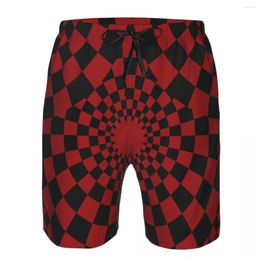 Shorts pour hommes Beach Short Swim Checkered Chess Background Surf Sport Board Maillots de bain