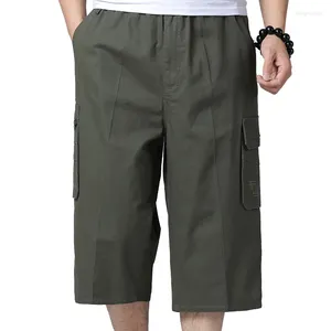 Heren shorts Big Size bijgesneden broek Sport Casual lading onder knie losse fit mannelijk kledingwerk