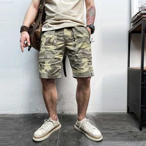 Shorts pour hommes Big Tal Hommes Été Nouveau Casual Classique Poches Camouflage Cargo Shorts Hommes Outwear Mode Vintage Twill Coton Shorts Hommes 28-40 L230719