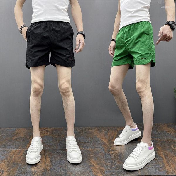 Shorts pour hommes noir maison sueur mâle pantalons courts vert joggeurs gymnase séchage rapide en vrac pantalon 2023 90 s Style coréen petite taille Y2k