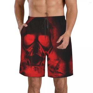 Pantalones cortos para hombre Sangre y hueso Playa Fitness Traje de baño de secado rápido Diversión callejera divertida 3D