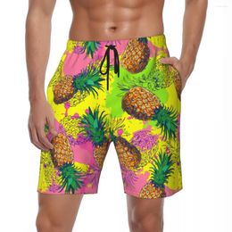 Short de bain pour hommes, ananas hawaïen, Vintage, maillot de bain Tropical, séchage rapide, surf, grande taille, pantalon court de plage