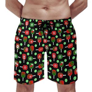 Herenshorts Board Paddles Ball Casual Strand Trunks Kerstmis Pickleball Heren Sneldrogend Hardloopkwaliteit Grote maten korte broek