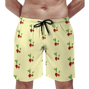 Herenshortboard radijs Moeder en baby Hawaii Swim Trunks Groenteprint snel droge sportfitness plus size korte broek