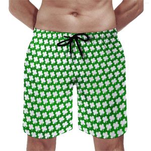 Short de bain pour hommes, maillot de bain à quatre feuilles, Lucky Shamrock, séchage rapide, surf, grande taille, pantalon court de plage