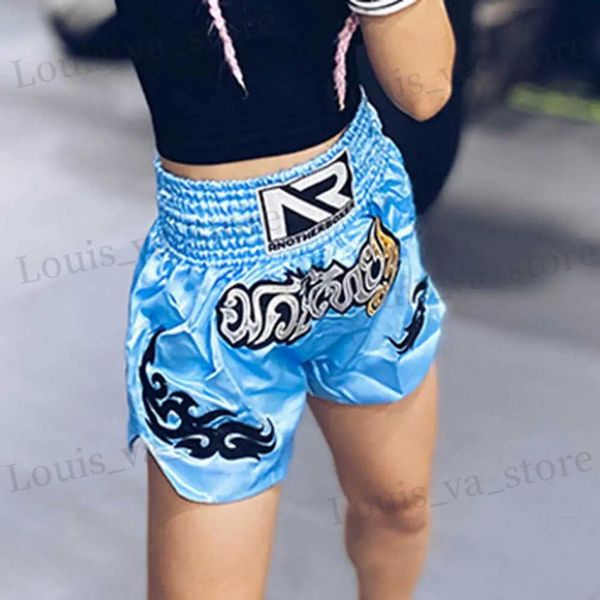 Shorts pour hommes shorts de boxe avec une élasticité élevée anti-frottement et une conception de corde de boxe thaïlandaise respirante pour les shorts Taekwondo pour hommes T240419