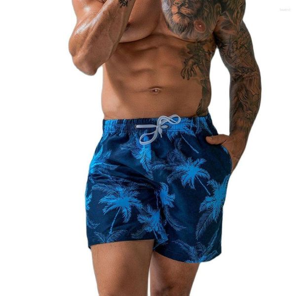 Pantalones cortos para hombre, pantalones de playa de marca, bañadores de natación de secado rápido informales de verano, para correr, gimnasio, de talla grande, arena, Hawaii, surf, movimiento