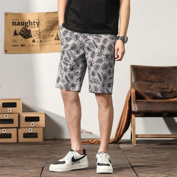 Shorts pour hommes Marque Casual Hommes Été Mince Coton Solide Mode Slim Fit Capris Sport Grand Stretch Respirant Cargo