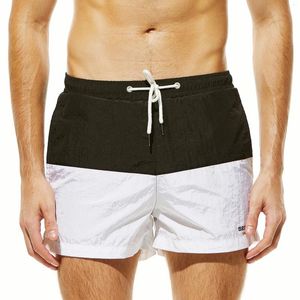 Heren Shorts Merk SEOBEAN Polyester Casual Zomer Zee Strand Sneldrogende Broek Boxer Print Gestreepte Strandkleding 70303