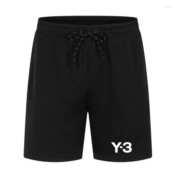 Pantalones cortos para hombres Marca Y3 Hombres Gimnasio Trotar Ropa de playa Moda Casual Verano Transpirable Fitness Running Sweetpants