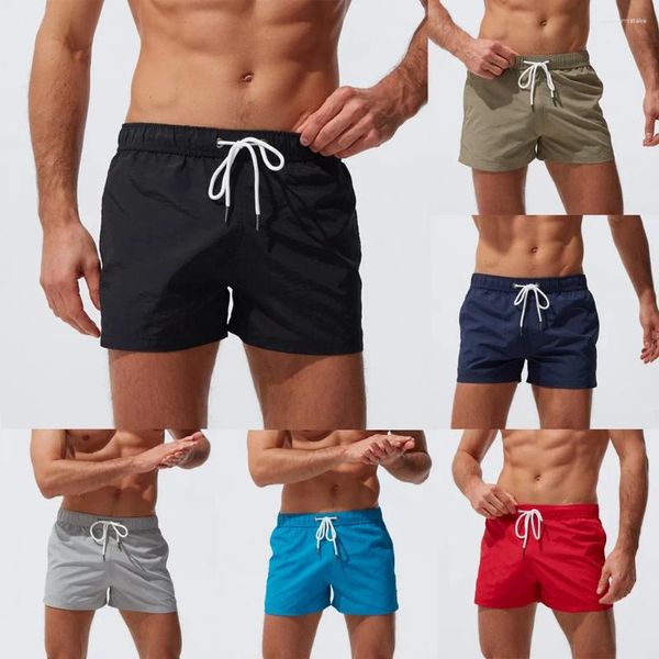 Shorts pour hommes Poches respirantes Slim Wear Swim Board Hommes Surf Suit Mens Cordon