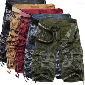 Shorts pour hommes Camouflage Camo Cargo hommes 2024 hommes décontracté mâle travail en vrac homme militaire pantalon court grande taille 29-42