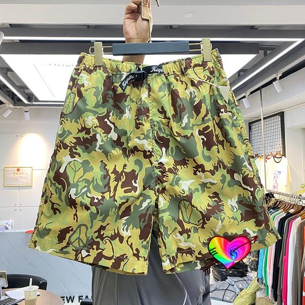 Shorts pour hommes Camouflage Kapital Man 2022 Hommes Femmes Allover Logo Impression numérique Haute Qualité Été Japon Breechesmen