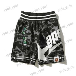 Shorts pour hommes Camouflage lettre pantalons décontractés hommes et femmes Shorts amples à cinq points pantalons de garde de sport étudiant T230328