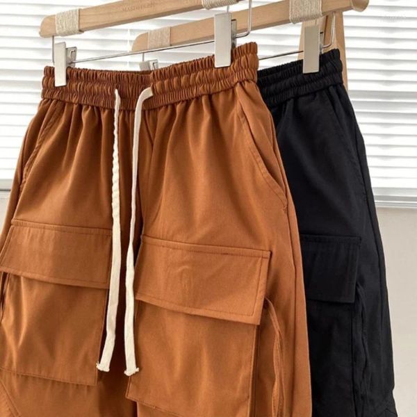 Shorts pour hommes Cargo Japan Style Casual Loose Demi-Pantalon Hommes Vêtements de travail Multi-poches Grands caleçons Street