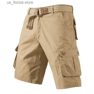 Shorts pour hommes Cargo Kn shorts pour hommes sports et loisirs bermudas grande taille demi-pantalon en coton short de gym droit Y240320