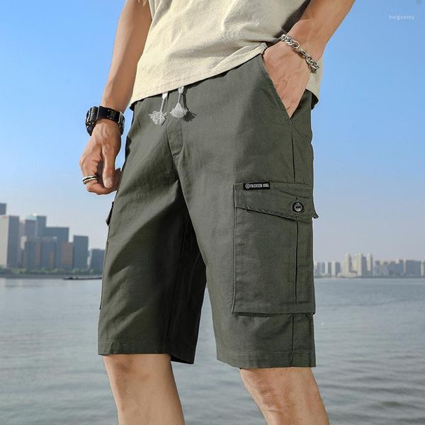 Shorts pour hommes Cargo Hommes Summer Mode Armée Style Militaire Tactique Casual Multi-Poche Mâle Baggy Pantalon Plus Taille Homme K168 Hommes