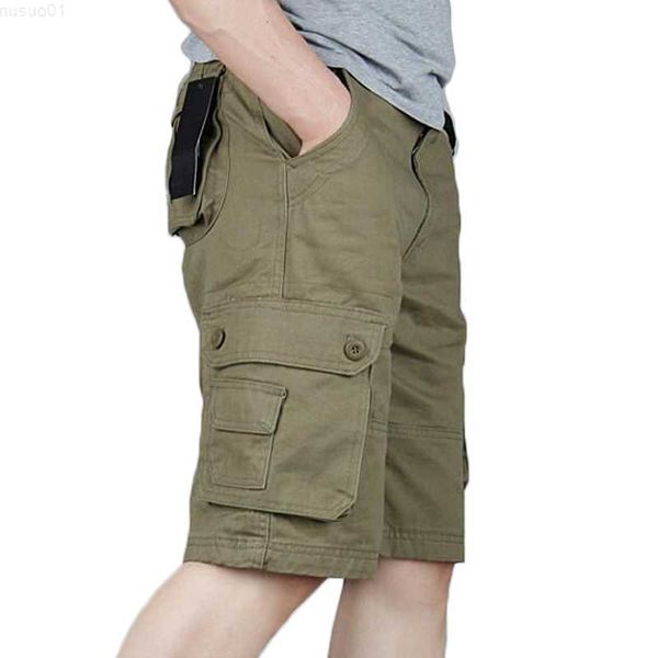 Shorts pour hommes Cargo Shorts Hommes D'été Casual Pocket Shorts Masculino Hommes Joggers Ensemble Militaire Pantalon Court Plus La Taille 29-44 Pantalons De Survêtement L230719