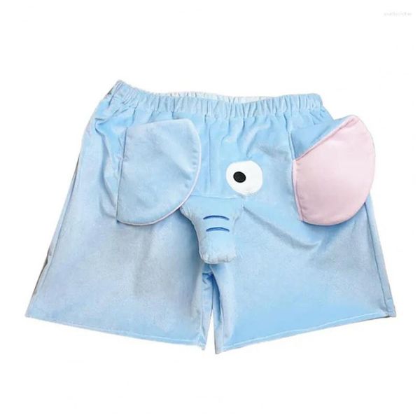Shorts pour hommes Cartoon Lovely Elephant Super Soft Sleepwear Summer Lounge Sleep S Pantalon Pyjama Home Wear
