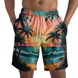 Shorts pour hommes Casual Fashion Mens Hawaii Vacances Maillot de bain pour hommes Conseil 3D Imprimé floral Pantalon court Ropa de Hombre Beach