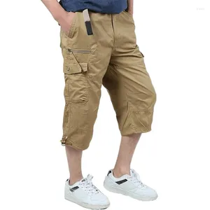 Heren shorts Casual Men Summer Losse bijgesneden korte broek Mens Fashion katoen militair camouflage vracht Sweat 5xl kleding