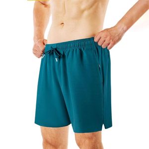 Shorts pour hommes pantalons décontractés avec couleur unie sport lâche course fitness grande taille vêtements en plein air mousse hommes