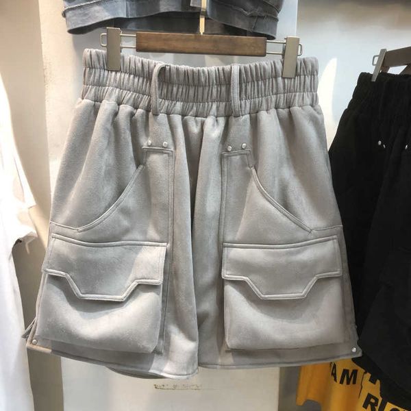 Short pour hommes chaopai été high rue daim net intérieure lâche poche décontractée vêtements de travail Harlan pantalons hommes