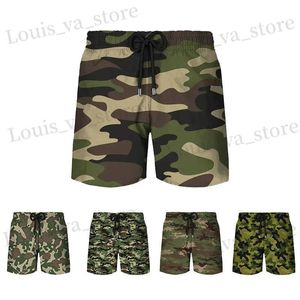 Heren shorts klassieke militaire camouflage print korte broek voor mannen mode sportkleding stammen leger veteranen strand shorts casual tactiek shorts t240419