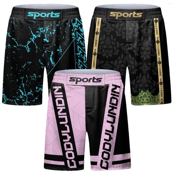 Shorts masculinos Cody Lundin Muay Thai MMA Fight Combat Boxer Boxing Trunks para hombres que luchan con artes marciales Kickboxing Bjj Clothing
