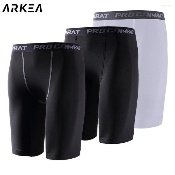 Pantalones cortos de compresión para hombre, para ciclismo, correr, baloncesto, fútbol, pantalones de chándal elásticos, mallas deportivas, mallas de secado rápido